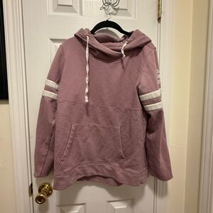 Pink by Victoria’s Secret Hoodie with White Stripes medium